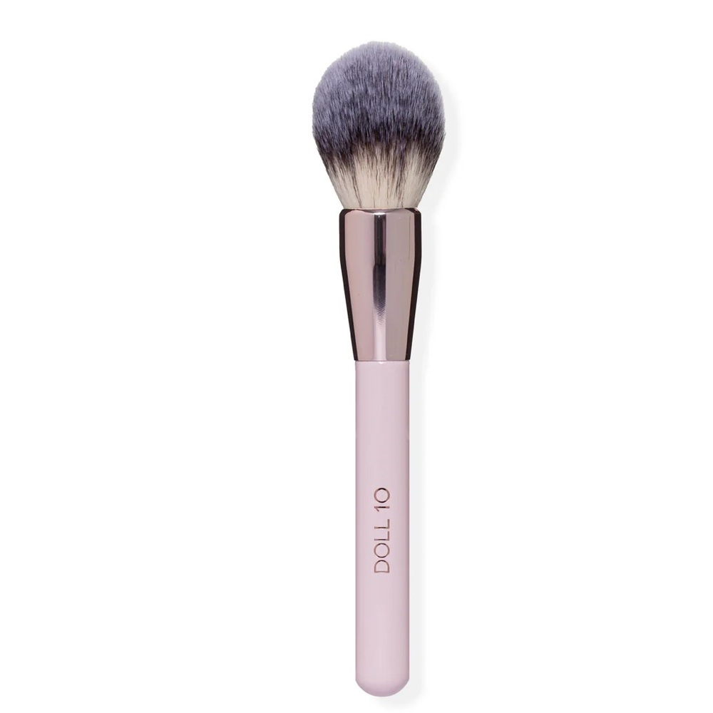 Doll 10 Airbrush Powder Vegan Makeup Brush Ultra Soft, Synthetic bristles New